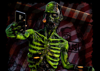 Zombie Selfie t shirt graphic design