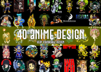 BEST SELLING 40 DESIGN ANIME BUNDLES