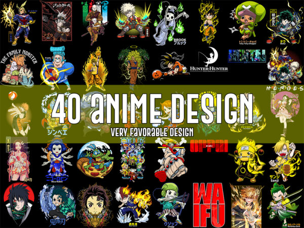 Best selling 40 design anime bundles
