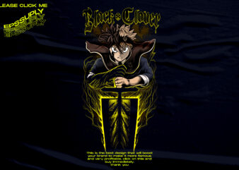 Asta Black Clover japanese anime design