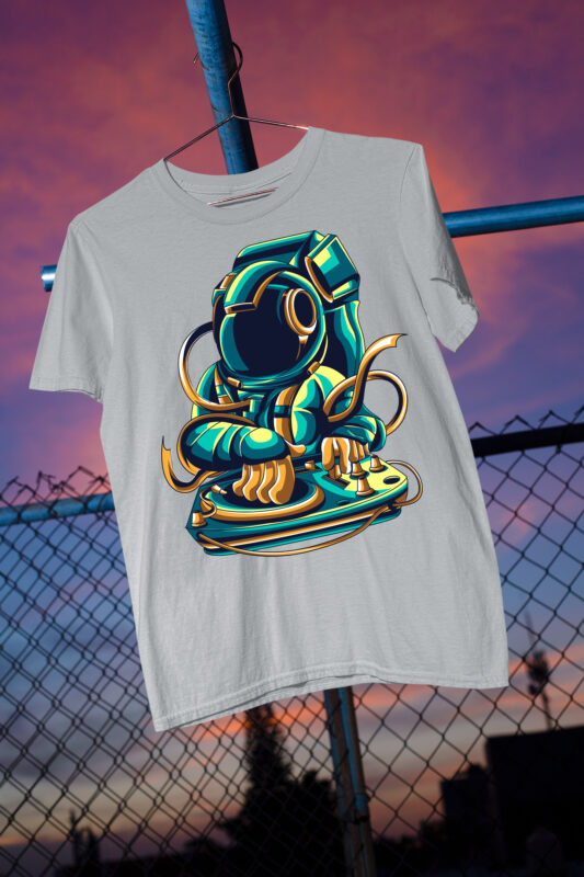 t-shirt vector Abstract Astronaut / Space / Interstellar / Space Man / Moon / Aliens/ Man on Moon/ Galaxy / Galactic/ Space Travel / Best Seller Top Trending