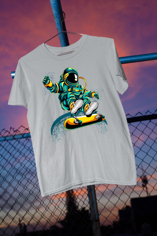 t-shirt vector Abstract Astronaut / Space / Interstellar / Space Man / Moon / Aliens/ Man on Moon/ Galaxy / Galactic/ Space Travel / Best Seller Top Trending
