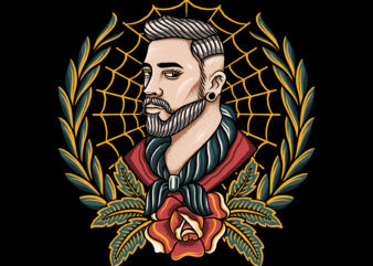 Barbershop vector t-shirt design