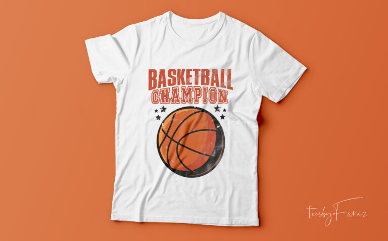 Basketball champion cool t-shirt design for sale. - Buy t-shirt designs