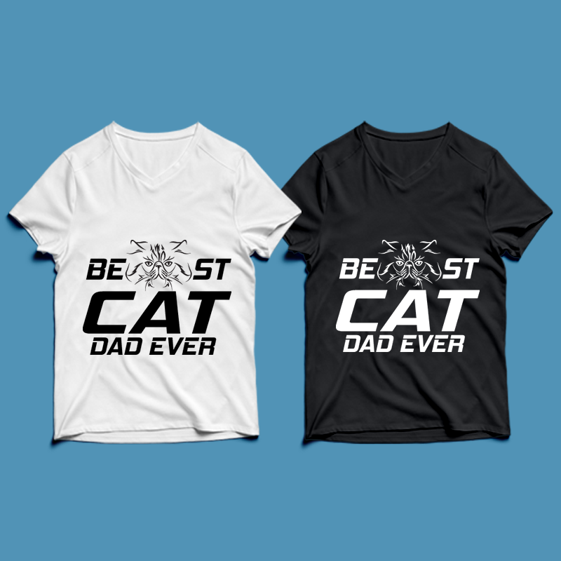best cat dad ever – cat t-shirt design , cat tshirt design , cat t shirt design , cat svg ,cat eps, cat ai , cat png
