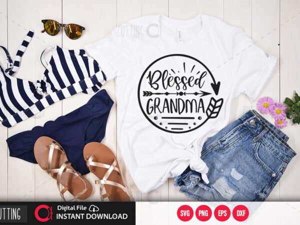 Blessed grandma svg design,cut file design