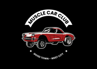 Red Muscle Car t shirt design online