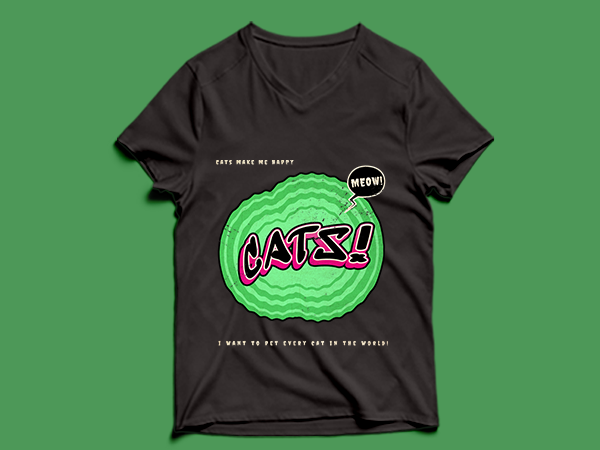 Cats t shirt design – cats t shirt design – png -cats t shirt design – psd