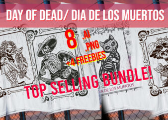 Day of Dead / Dia De Los Muertos / Skulls/ Catrina / Calaveras/ Mariachi / Hispanic/ Halloween / Dead/ Bones / Sugar Skull/ Best Seller Top Trending