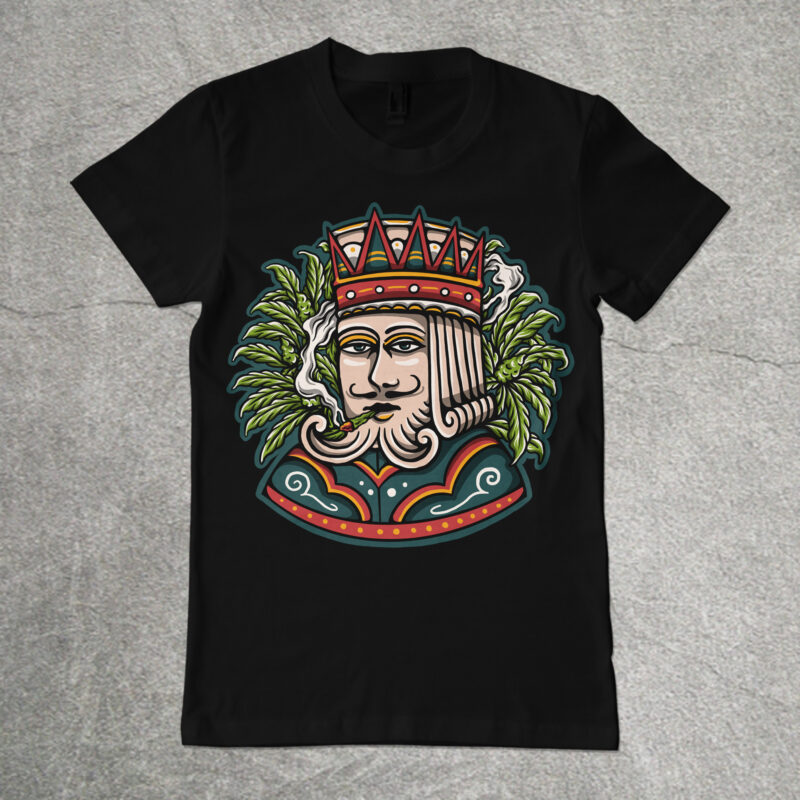 Eternal king illustration design for t-shirt