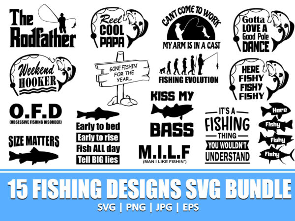 The rodfather svg, fishing dad, fishing quotes, fishing designs, fishing svg, funny fishing, fishing humor, fishing sayings, fishing decals, father’s day, fathers day gift, fishing, vector, png, svg, cut file,