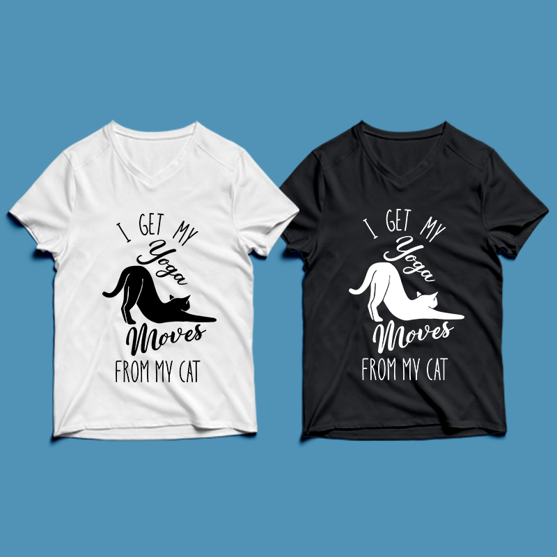 I get my yoga moves from my cat cat t shirt design cat tshirt design cat t shirt design cat svg cat eps cat ai cat png
