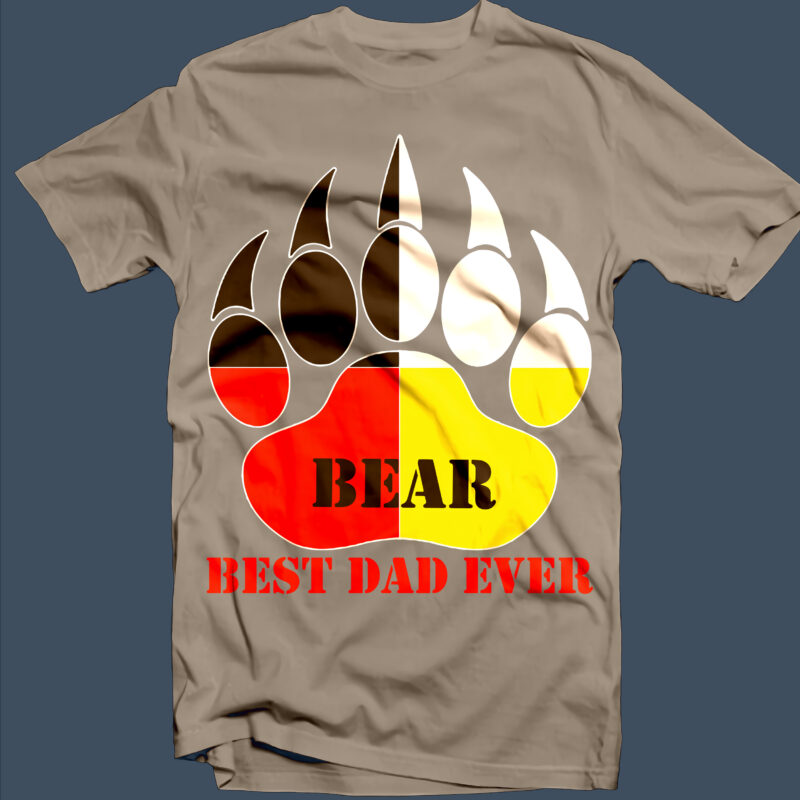 Father Bear T shirt Design, Bear Svg, Bear T shirt Design, Dad Svg, Father Svg, Happy Father’s Day Svg