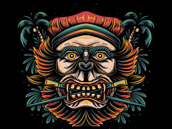 Rastafaria kong painters t-shirt design Rastafaria kong painters t-shirt design