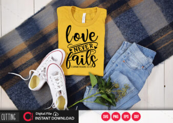 Love never fails 1 corinthians 13 8 SVG DESIGN,CUT FILE DESIGN