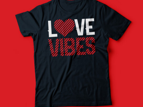 Love vibes typography design