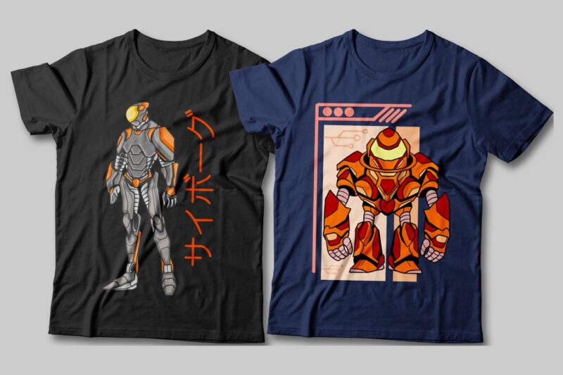 50 Robot t shirt design bundle, Robot vector, sublimation, character, Illustration, cartoon, transformer, svg, png, pod,