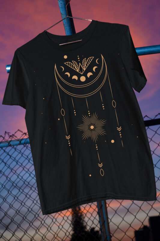 Isometric Shapes / Moon / Sun / Bull / Eye / Shapes / Tank Top / Summer / Astrological / Stars
