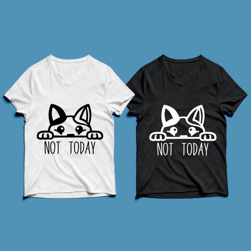 cat , not today – cat t-shirt design , cat tshirt design , cat t shirt design , cat svg ,cat eps, cat ai , cat png