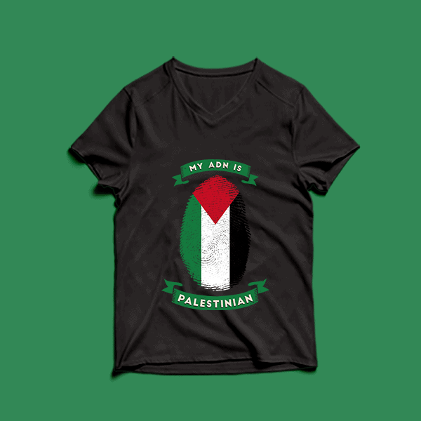 my adn is palestinian t shirt design -my adn palestinian t shirt design – png -my adn palestinian t shirt design – psd