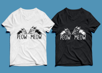 peow meow , two cats take a camera – cat t-shirt design , cat tshirt design , cat t shirt design , cat svg ,cat eps, cat ai , cat png