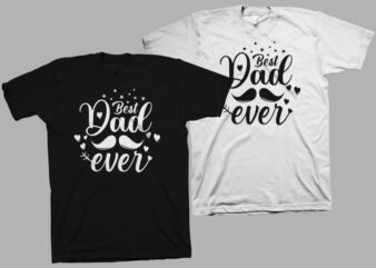 Best Dad ever svg – Dad t shirt design – Daddy t shirt design – Dad svg png ai eps – Daddy svg t shirt design – Illustration phrase for