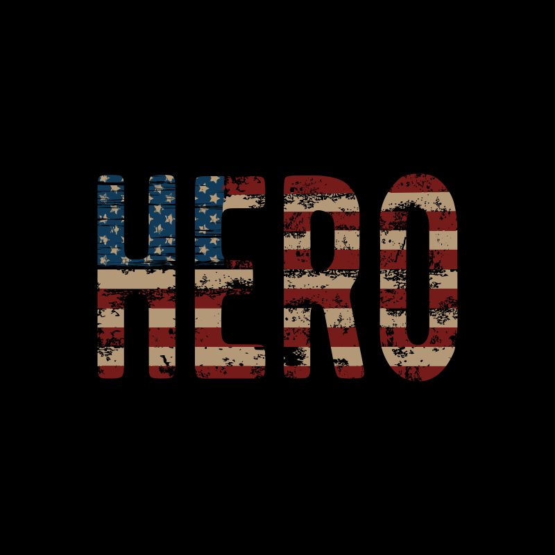 Free American hero t shirt design, 4th july t shirt design, 4th of july svg, american t shirt design, usa flag typography t shirt design for commercial use