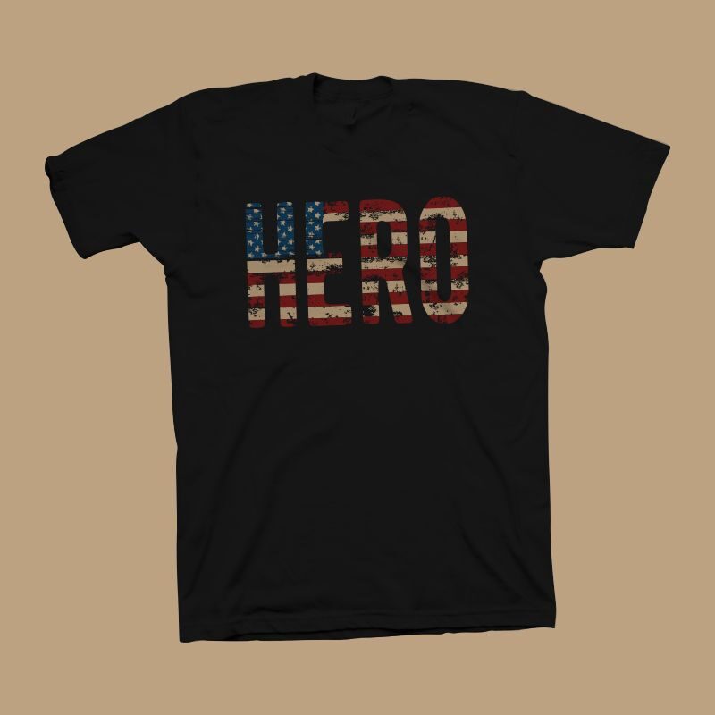 American Hero t shirt Design, 4th july t shirt design, 4th of july svg, American t shirt design, USA Flag Typography t shirt design for commercial use