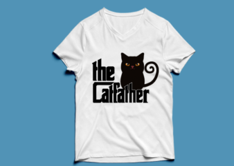 the cat father, thecatfather – cat t-shirt design , cat tshirt design , cat t shirt design , cat svg ,cat eps, cat ai , cat png