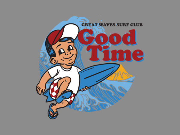 Good time t shirt design template