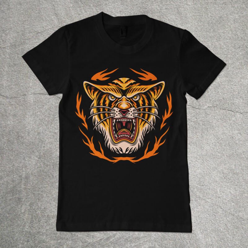 The tiger king tshirt design