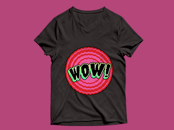 Wow t shirt design – wow t shirt design – png – wow t shirt design – psd