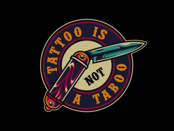 Tatoo kinfe taboo t shirt designs for sale