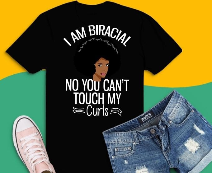 biracial multiracial svg, funny curls mixed race girl png, biracial girl svg, Biracial Culture Beautiful Pride T-Shirt,I’m Mixed, afro girl biracial