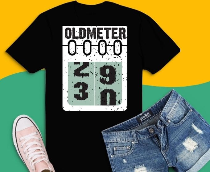 oldometer 30 shirt design svg,Oldometer 29-30, Funny 30th Birthday ,30 Year Old Gift Idea png, old calender birthday, 30th birthday gifts,