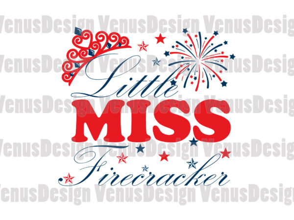 Little miss firecracker editable design