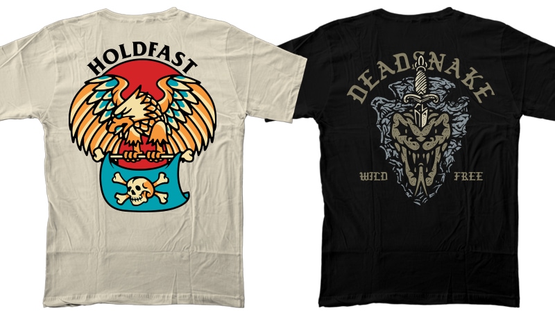 t-shirt vector 10 Animal Designs / Traditional Tattoo Art