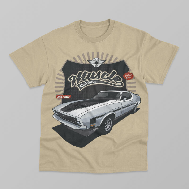 Classic car t-shirt design bundle collection vol. 5