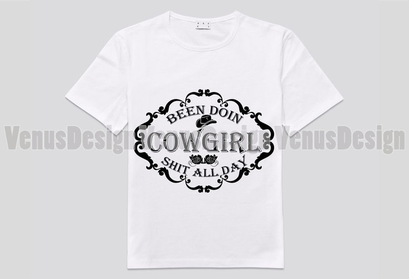 Free Been doing cowgirl funny quotes editable design