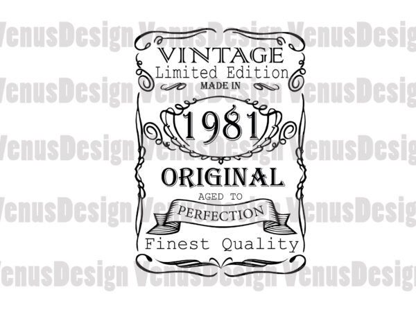 Made in 1981 vintage limited edition editable design