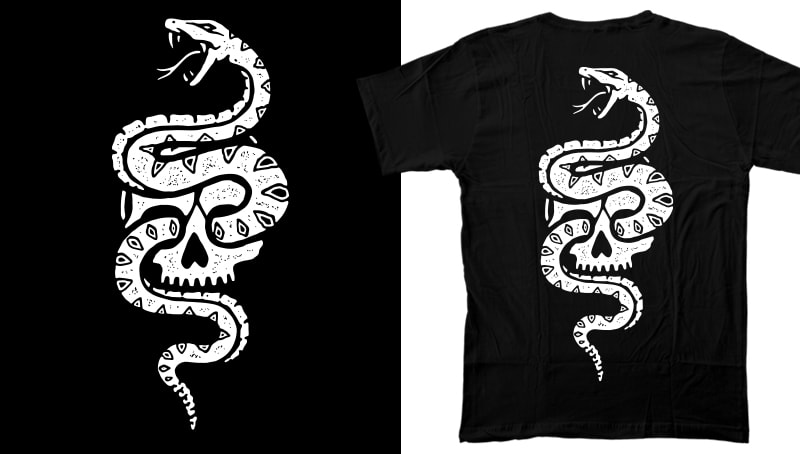 t-shirt vector 40 Skulls & Skeletons Design / Tattoo Art