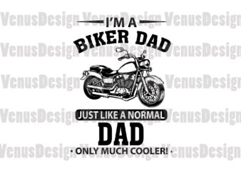 Im A Biker Papa Just Like A Normal Dad Only Much Cooler Svg