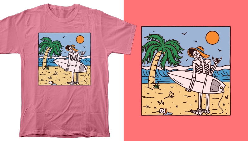 t-shirt vector 40 Skulls & Skeletons Design / Tattoo Art