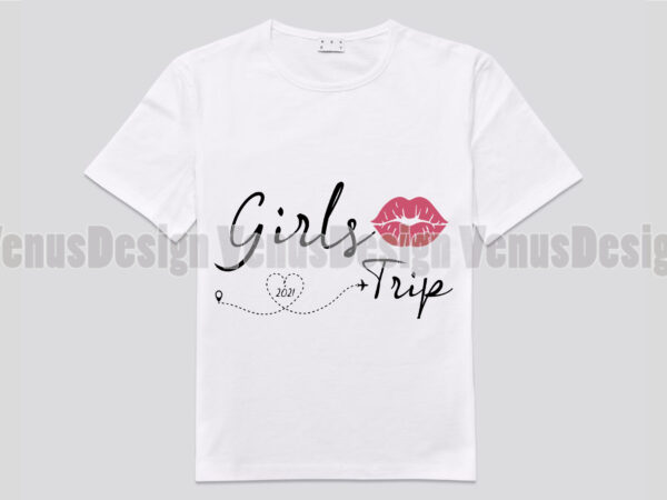 Girls trip 2021 flight editable design