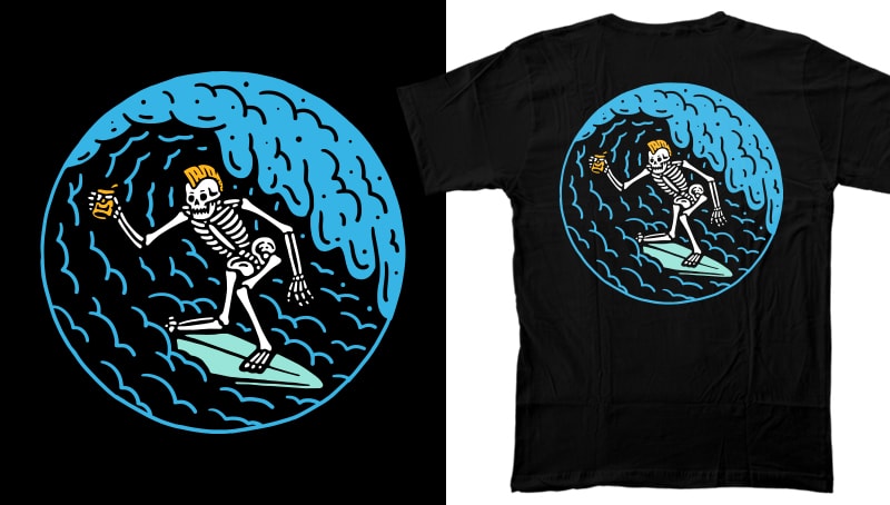 t-shirt vector 40 Skulls & Skeletons Design / Tattoo Art