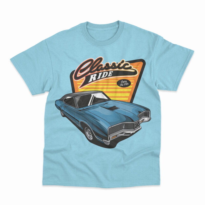 Classic car t-shirt design bundle collection vol. 5