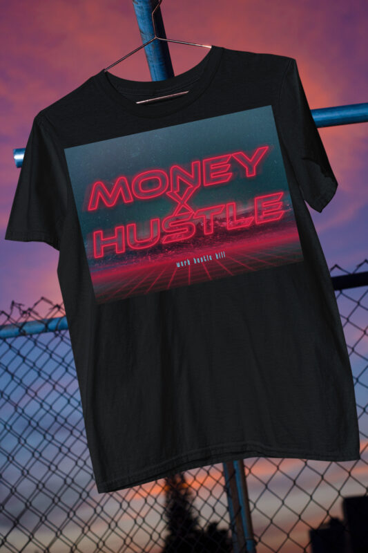 Money Hustle / Success / Wealth / Millionare / Rich / Swag / Modern Text V7 PSD + PNG