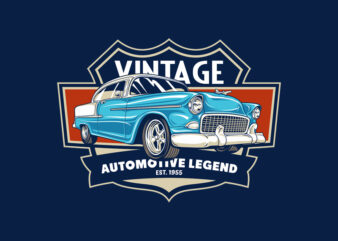 AUTOMOTIVE LEGEND t shirt vector