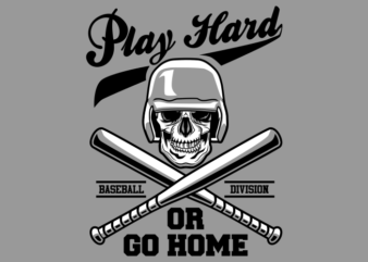 BASEBALL PLAY HARD t shirt template