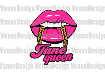 June Queen Editable Tshirt Design